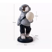 Astronaut Display Figure with Touch Moon Lamp