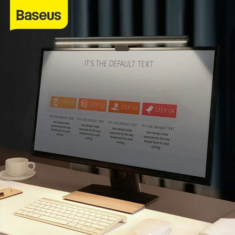 Baseus I Wok LED Desk Lamp Dimmable Office Computer Eye caring Screen Monitor Hanging Light Bar