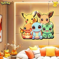 Pokemon LED Wall Art Display (Pikachu, Eevee, Charizard, Squirtle, Bulbasaur)