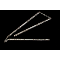 Dragon Pattern High Chromium Steel Three-Section Staff