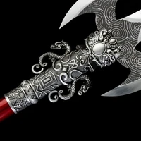 Red Dragon Trident – Martial Arts Training Collectible