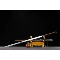 Huali Wood Two-Handed Manganese Steel Tang Dynasty Sword