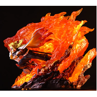 Demon Slayer Rengoku Kyojuro 2 Heads with Led Light GK Figure