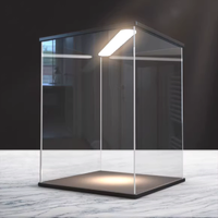 Acrylic Figure/Model Display Box with USB Lighting 20x20x40
