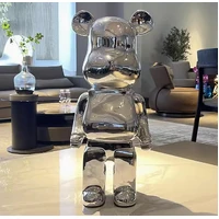 Bearbrick Plating Silver 50cm Figure
