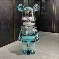 Bearbrick Silver Cyan 50cm Figure