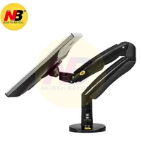 NB North Bayou F100A Monitor Desk Mount Full Motion Swivel Monitor Arm with Gas Spring for 22''-35''Monitors from 3kg to 12kg -Black