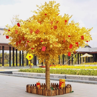 Artificial Golden Banyan Tree 1M
