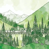 Railroad Ink Challenge Lush Green