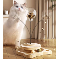 Interactive Cat Toy with Freeze-Dried Food Dispenser