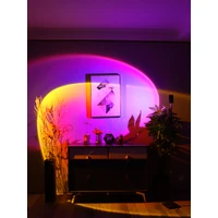 Rainbow Purple Blue Projection Led Lamp 150-180cm (Square Head)