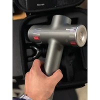 Meavon Smart Massage Gun Deep Tissue Percussion Muscle Massager 3200rpm/min 5 Modes Low Noise for Pain Relief  - Silver