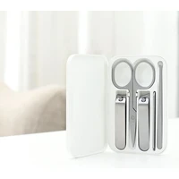 XIAOMI Mijia 5Pcs Portable Fingernail Toenail Manicure Pedicure Magnetic Absorption Stainless Steel Nail Clipper Se