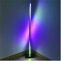 RGB LED Corner Floor Lamp Alexa Compatible Twisted Design