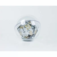 Sirius Dice - Gold Ink; Silver Glitter; Ted and Green Snowflakes D20 Snow Globe