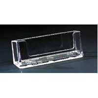Acrylic Plastic Business Card Holder 1 Pocket Horizontal