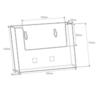 A6 Landscape Brochure Holder With AB1 Bracket