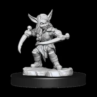 Critical Role Unpainted Miniatures Goblin Sorceror and Rogue Female