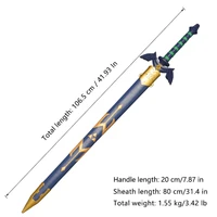 Legend of Zelda The Master Sword & Scabbard with Wall Plaque Stainless Steel Replica