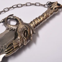 God Of War Kratos Blade Of Chaos With Wall Plaque