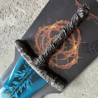 Elden Ring Dark Moon Greatsword Stainless Steel Replica with Wall Plaque