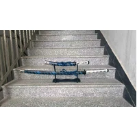 Ghost of Tsushima: Jin Sakai's Katana and Wakizashi Set Replica – Blue Storm Scabbard with Premium Metal Fittings