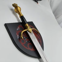 Game of Thrones Rhaegar Targaryen's Steel Sword with Wall Plaque