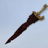 Elden Ring Maliketh's Black Blade Stainless Steel Replica with Wall Plaque