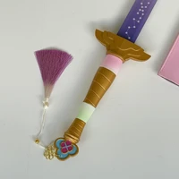 KPop Demon Hunters – Lumi’s Sword Replica (105cm) with Pink Scabbard, Full-Color 3D Printed Blade, Gold Charms & Gradient Tassel