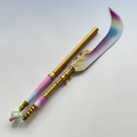 KPop Demon Hunters – Mira’s Gök-Do Spear Replica (162cm) with Full-Metal Build, Corrosion-Pattern 3D Printed Blade, Gold Charms & Gradient Tassel