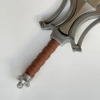 He-Man – Power Sword of the Universe Giant Replica with Aged Zinc-Aluminium Crossguard, 4mm 2R13 Polished Blade, and Leather-Wrapped Steel Handle