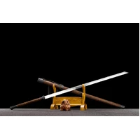 Huali Wood Two-Handed Manganese Steel Tang Dynasty Sword