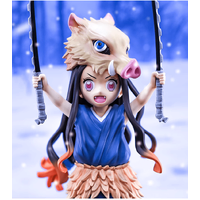 Demon Slayer Kamado Nezuko Cosplay Hashibira Inosuke Figure
