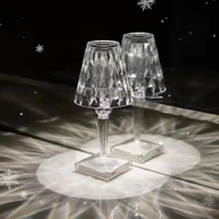 Crystal Table Lamp USB Rechargeable