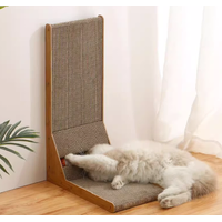 Extra Large L-Shaped Cat Scratching Board with Ball