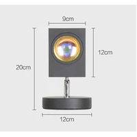 Rainbow Ocean Blue Projection Led Lamp 20cm (Square Head)