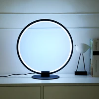 RGB LED Desk Lamp with Remote Control Round Design 40cm Height