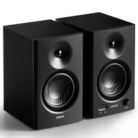 Edifier MR4 Studio Monitor - Smooth Frequency Wooden RCA TRS AUX Speaker - Black