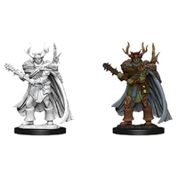 Pathfinder Deep Cuts Unpainted Miniatures Male Half-Orc Druid