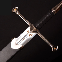 Lord of Rings - Aragorn Anduril Flame Of The West Sword with Wall Plaque