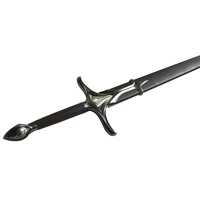 The Lord of the Rings: Galadriel's Longsword Replica – Silver Elven Blade with Ornate Leaf-Motif Hilt and Scabbard