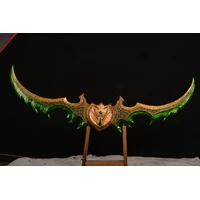 World Of Warcraft - Illidan Stormrage’s Warglaives of Azzinoth with Wall Plaque