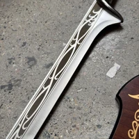 Lord of the Rings Thranduil's Elven Blade Stainless Steel Replica with Wall Plaque