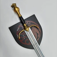 Game of Thrones Rhaegar Targaryen's Steel Sword with Wall Plaque