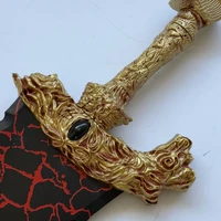 Elden Ring Maliketh's Black Blade Stainless Steel Replica with Wall Plaque