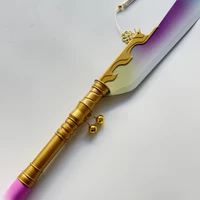 KPop Demon Hunters – Mira’s Gök-Do Spear Replica (162cm) with Full-Metal Build, Corrosion-Pattern 3D Printed Blade, Gold Charms & Gradient Tassel