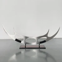 Star Trek – Klingon Honor Sword Replica (120cm) with Stainless Steel Blade, Black Cord-Wrapped Crossguard & Display Stand