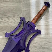 He-Man Masters of the Universe Sword of Power Steel Replica with Wall Plaque(Purple)