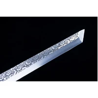 Azure Cloud Bamboo Rhythm - Short Tang Blade