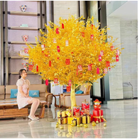Artificial Golden Banyan Tree 1M